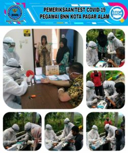PEMERIKSAAN/TEST COVID-19 BAGI PEGAWAI BNN KOTA PAGAR ALAM PEMERIKSAAN/TEST COVID-19 BAGI PEGAWAI BNN KOTA PAGAR ALAM