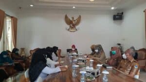 KETUA DWP BNN KOTA PAGAR ALAM MENGIKUTI AUDENSI SILATURAHMI BIDANG CEGAH DAYAMAS BNNP SUMSEL PADA KETUA TIM PENGERAK PKK PEMKOT PAGAR ALAM
