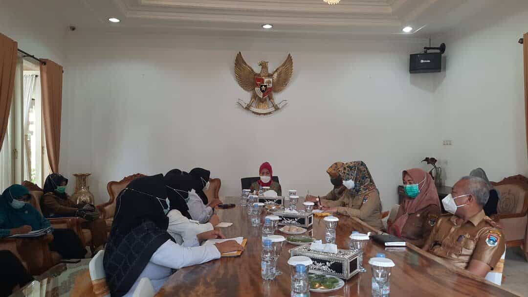 KETUA DWP BNN KOTA PAGAR ALAM MENGIKUTI AUDENSI SILATURAHMI BIDANG CEGAH DAYAMAS BNNP SUMSEL PADA KETUA TIM PENGERAK PKK PEMKOT PAGAR ALAM