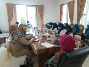 KETUA DWP BNN KOTA PAGAR ALAM MENGIKUTI AUDENSI SILATURAHMI BIDANG CEGAH DAYAMAS BNNP SUMSEL PADA KETUA TIM PENGERAK PKK PEMKOT PAGAR ALAM