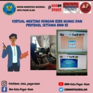 KEGIATAN VIRTUAL MEETING BIRO HUMAS DAN PROTOKOL SETTAMA BNN RI
