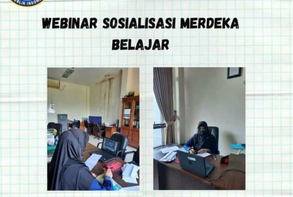 KETUA DWP BNN KOTA PAGAR ALAM MENGIKUTI KEGIATAN WEBINAR SOSIALISASI MERDEKA BELAJAR