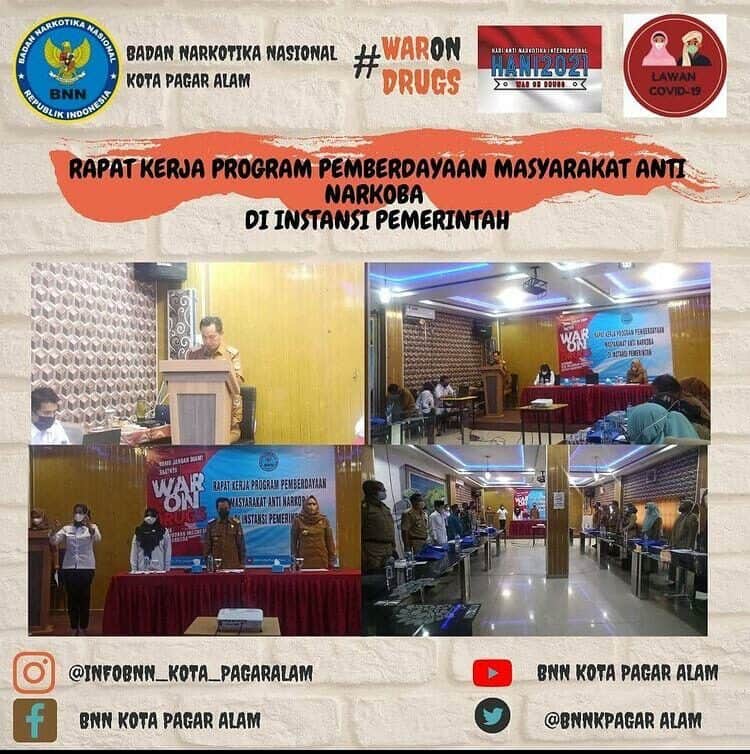RAPAT KERJA PROGRAM PEMBERDAYAAN MASYARAKAT ANTI NARKOBA DI INSTANSI PEMERINTAH
