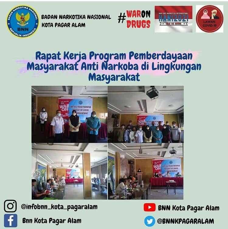RAPAT KERJA PROGRAM PEMBERDAYAAN MASYARAKAT ANTI NARKOBA DI LINGKUNGAN MASYARAKAT