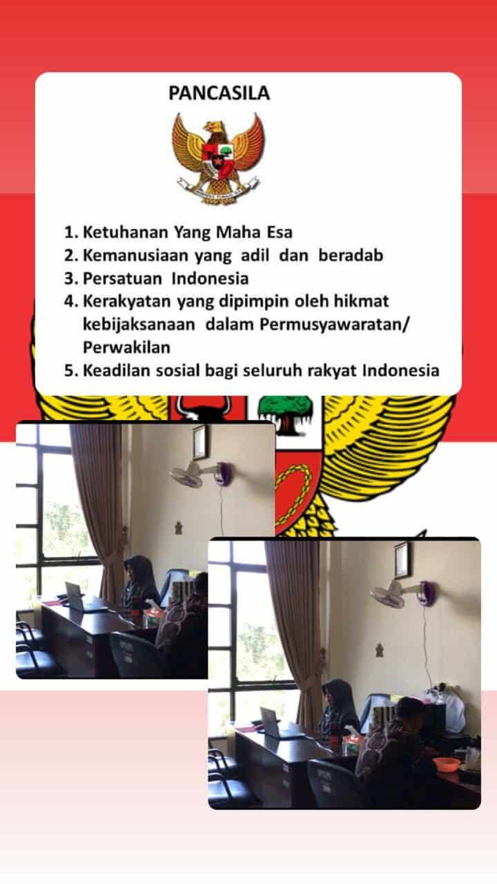 KEGIATAN MENDENGARKAN TEKS PANCASILA