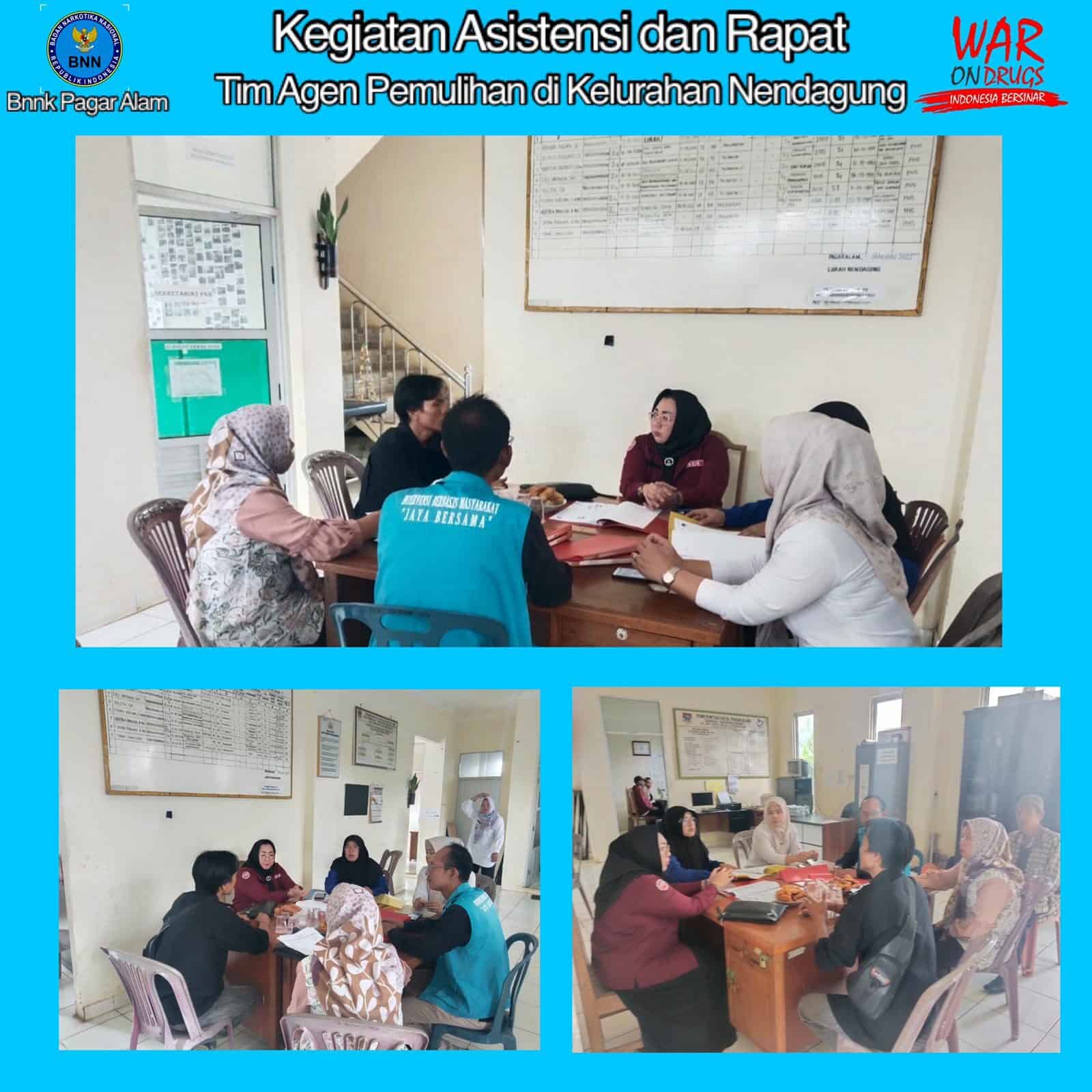 Kegiatan Asistensi dan Rapat Tim AP Petugas Intervensi Berbasis Masyarakat (IBM) di Kelurahan Nendagung Kecamatan Pagaralam Selatan Kota Pagaralam Kegiatan Asistensi dan Rapat Tim AP Petugas Intervensi Berbasis Masyarakat (IBM) di Kelurahan Nendagung Kecamatan Pagaralam Selatan Kota Pagaralam
