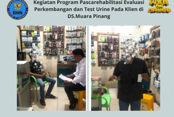 Kegiatan Program Pascarehabilitasi Evaluasi Perkembangan dan Test Urine Pada Klien DS.Muara Pinang Kegiatan Program Pascarehabilitasi Evaluasi Perkembangan dan Test Urine Pada Klien DS.Muara Pinang