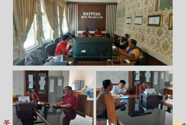 Kegiatan rapat koordinasi BNNK Pagar Alam bersama Bappeda, Dinas penanaman modal dan konsultan Kota Pagar Alam