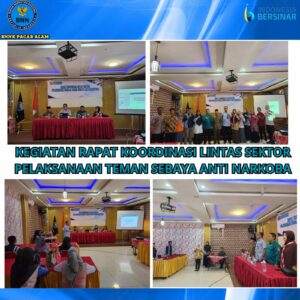 Kegiatan Rapat Koordinasi Lintas Sektor Pelaksanaan Teman Sebaya Anti Narkoba Kegiatan Rapat Koordinasi Lintas Sektor Pelaksanaan Teman Sebaya Anti Narkoba