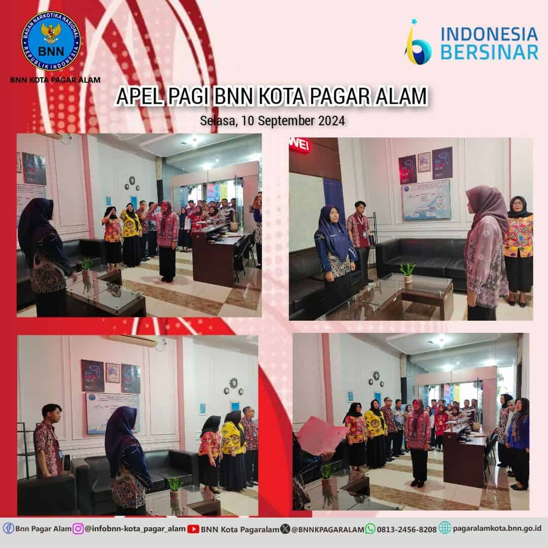Apel Pagi BNN Kota Pagar Alam Konsep Otomatis