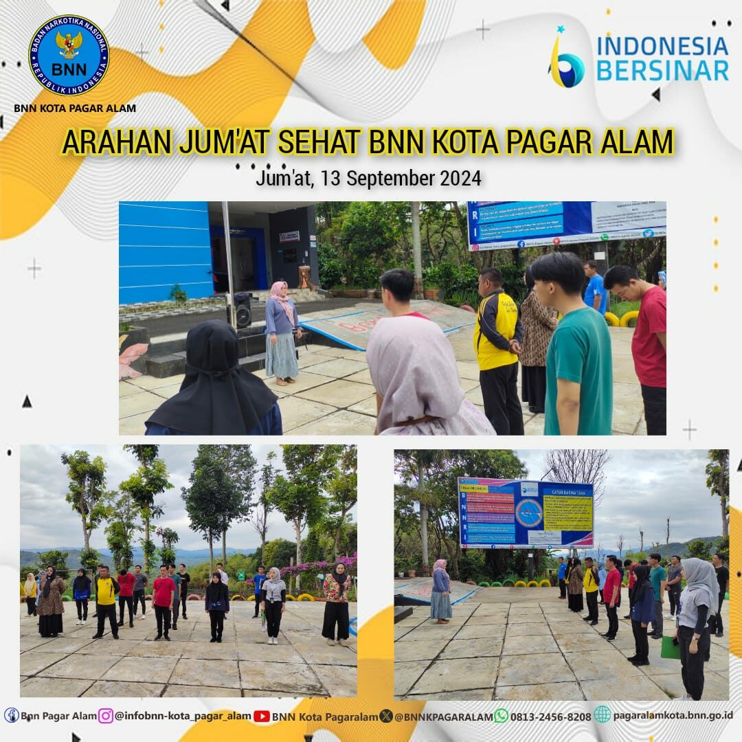 Arahan Jum'at Sehat BNN Kota Pagar Alam Konsep Otomatis
