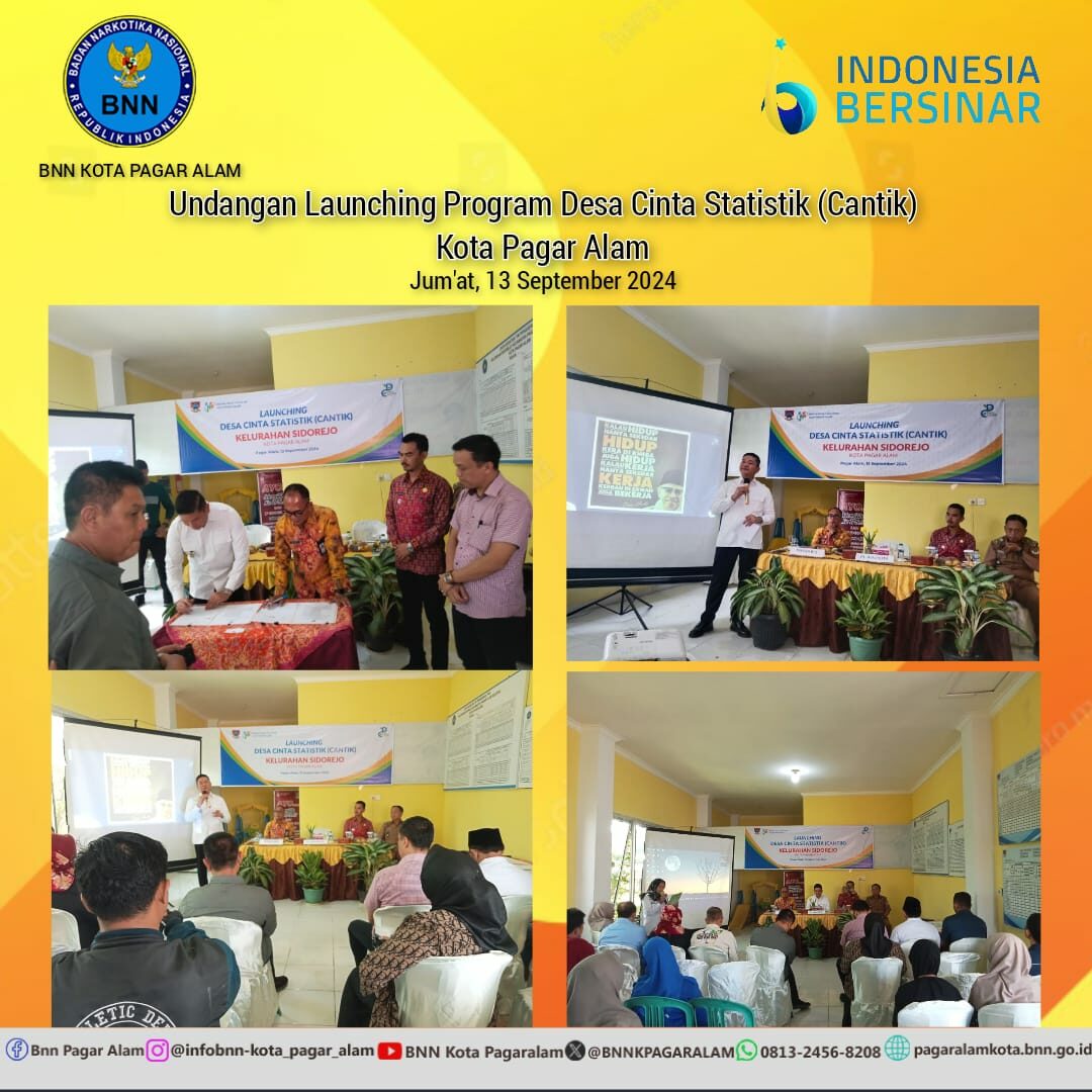 Launching Program Desa Cinta Statistik (Cantik) Kota Pagar Alam Launching Program Desa Cinta Statistik (Cantik) Kota Pagar Alam