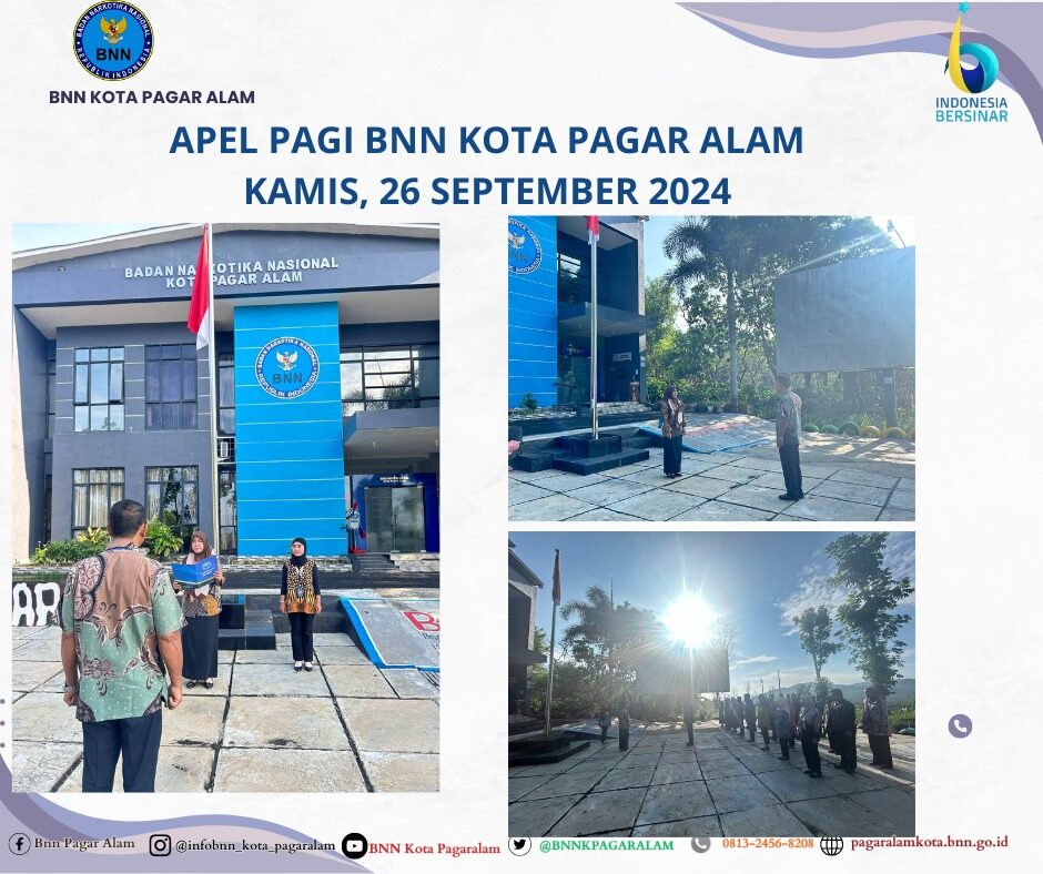 Apel Pagi BNN Kota Pagar Alam Konsep Otomatis