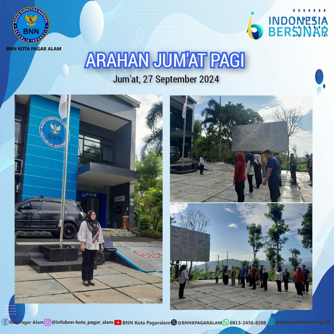 Arahan Jum'at Pagi BNN Kota Pagar Alam Arahan Jum’at Pagi BNN Kota Pagar Alam