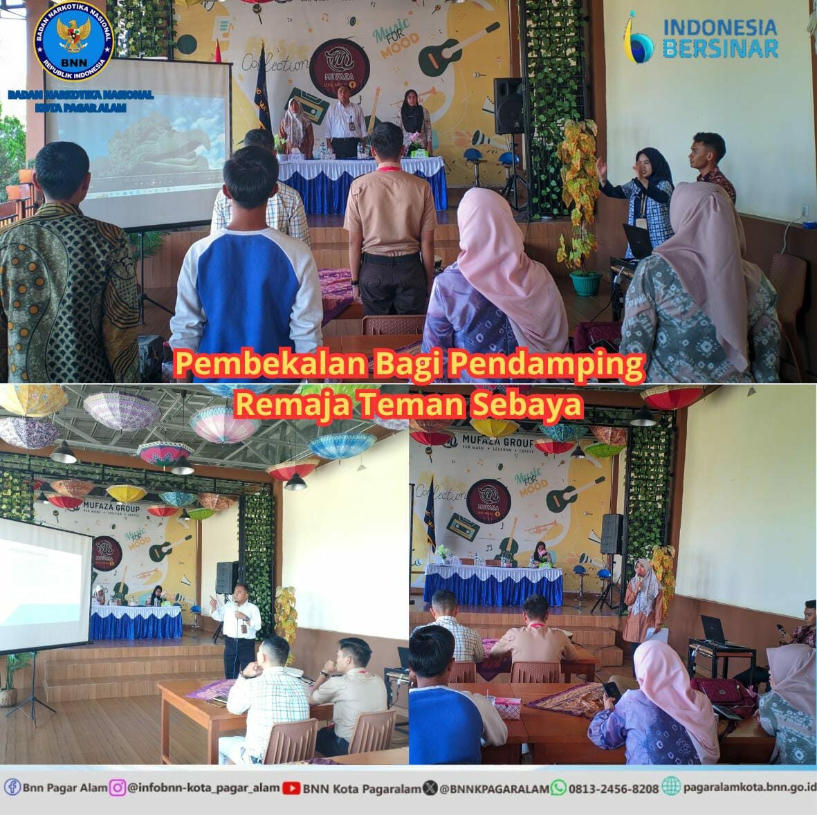 Pembekalan Bagi Pendamping Remaja Teman Sebaya Pendamping Remaja Teman Sebaya di Mufaza Coffee Kota Pagar Alam