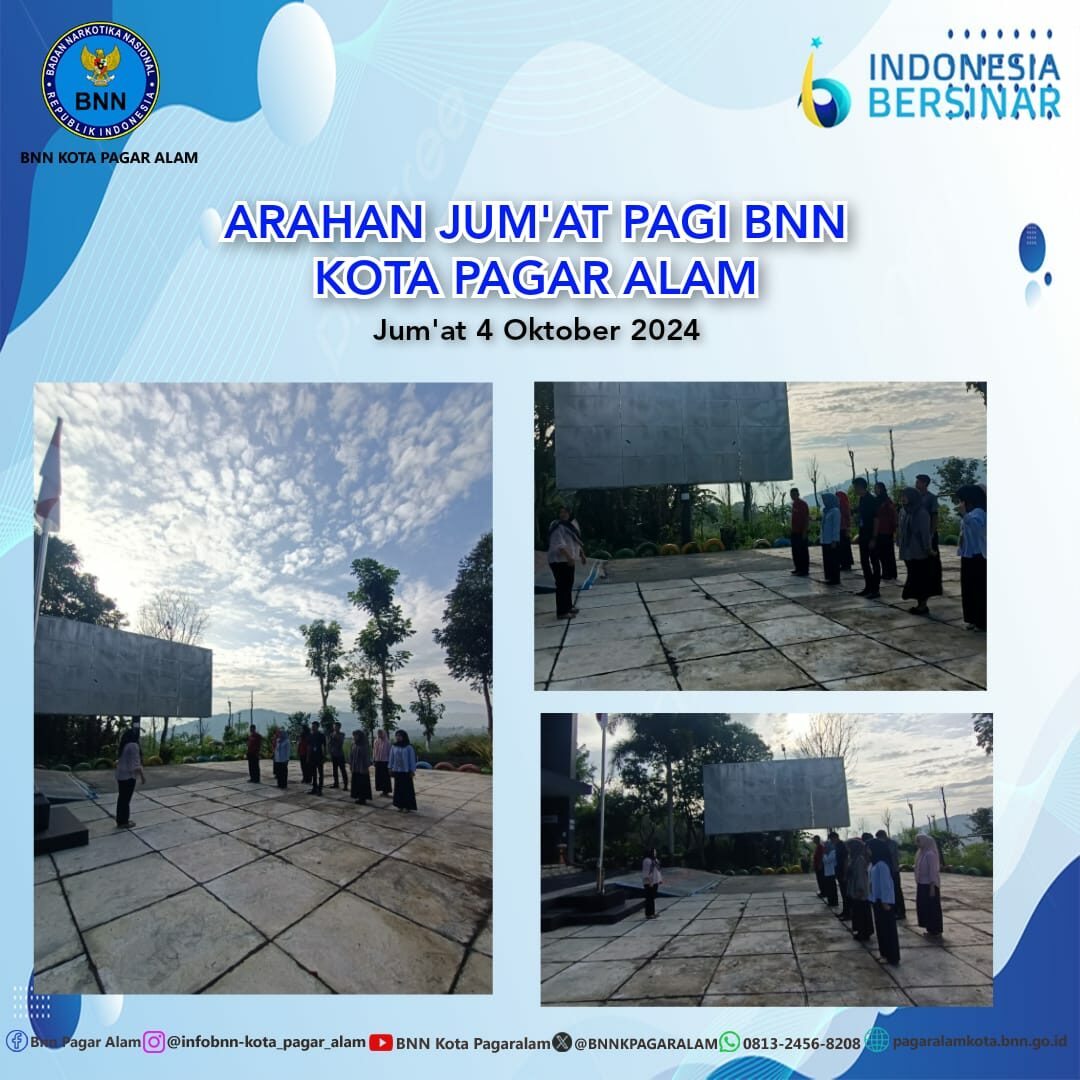 Arahan Jum'at Pagi BNN Kota Pagar Alam Arahan Jum’at Pagi BNN Kota Pagar Alam