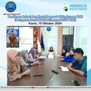 Pembinaan Rohani dan Mental Pegawai di Lingkungan BNN (Peringatan Maulid Nabi Muhammad SAW 1446) Pembinaan Rohani dan Mental Pegawai di Lingkungan BNN (Peringatan Maulid Nabi Muhammad SAW 1446)