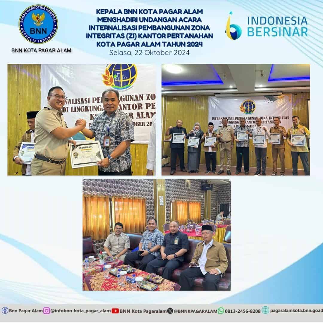 Undangan Internalisasi Pembangunan Zona Integritas (ZI) Kantor Pertanahan Kota Pagar Alam Tahun 2024 Undangan Internalisasi Pembangunan Zona Integritas (ZI) Kantor Pertanahan Kota Pagar Alam Tahun 2024