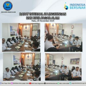 Rapat Internal di lingkungan BNN Kota Pagar Alam Rapat Internal di lingkungan BNN Kota Pagar Alam
