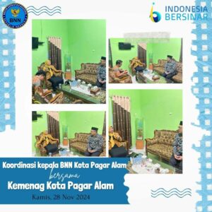 Silaturahmi dan Koordinasi Kepala BNN Kota Pagar Alam ke Kantor Kementerian Agama Kota Pagar Alam Silaturahmi dan Koordinasi Kepala BNN Kota Pagar Alam ke Kantor Kementerian Agama Kota Pagar Alam