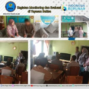 Kegiatan monitoring dan evaluasi di yayasan bekisa