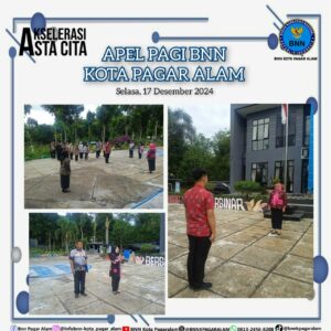 Apel Pagi BNN Kota Pagar Alam