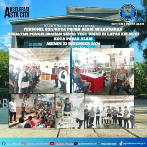 Razia Blok Hunian dan Tes Urine Lapas dan Rutan, Lembaga Pemasyarakatan Kelas III Pagar Alam