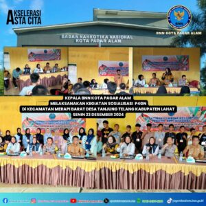 *Sosialisasi P4GN di Kecamatan Merapi barat desa tanjung telang *