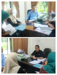 Koordinasi terkait Pengelolaan Informasi dan Edukasi P4GN di Dinas Kominfo Kota Pagar Alam