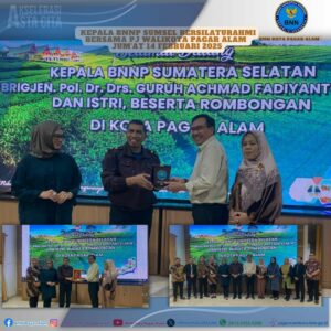 Silahturahmi Kepala BNNP Sumatera Selatan ke Rumah Dinas PJ Walikota Pagar Alam