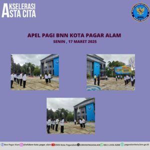 Apel Pagi BNN Kota Pagar Alam
