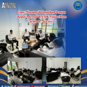 Coffe Morning dan Rapat Internal BNN Kota Pagar Alam